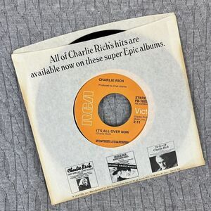 Vintage 45 RPM‎ record Charlie Rich RCA records 1975 country rock blues
